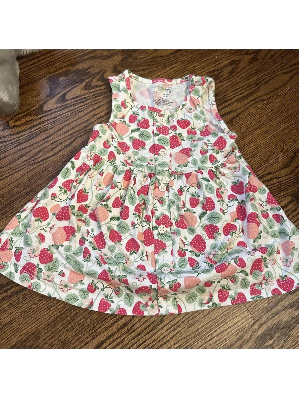 Cynthia Rowley Strawberry Toddler Girl Dress, Size @T